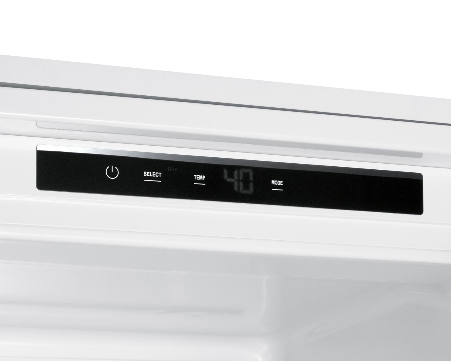 ENERGY STAR certified fully integrated bottom mount counter depth refrigerator-freezer with unfinished front to accept custom panels and fit 76 7/8